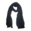 Nirvanna Designs laurent rib scarf in black