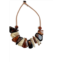 Tagua Jewelry maria necklace in brown combo