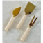 Tiramisu ivory resin & steel cheese tools