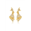 Classicharms pave diamonds embellished butterfly earrings