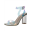 Fashion womens iridescent ankle strap heels