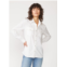 Stateside structured poplin western shirt in white