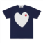 Comme Des Garcon navy heart print t-shirt