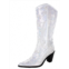 Helen tall sequin boots in silver