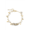 Liv Oliver 18k gold labradorite & moonstone charm bracelet