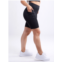Jupiter Gear high-waisted mid-thigh workout shorts with pockets & criss cross design