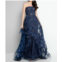 Terani Couture strapless prom dress in navy