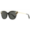 Ferragamo salvatore womens alternative fit sunglasses sf882sa 001 black/gold 54mm