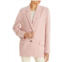 Remain womens knit oversize two-button blazer