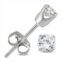 The Eternal Fit 1/2 carat tw diamond solitaire stud earrings in 14k white gold