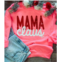GILDAN mama claus sweatshirt in pink