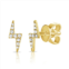 Sabrina Designs 14k gold & diamond lightning bolt stud earrings