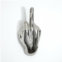 Interior Illusion Plus interior illusions plus silver middle finger hand wall mount - 7 long