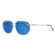 Porta Romana rimless oval sunglasses pr1009 100b silver/gold/red 57mm pr1009