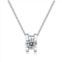 Stella Valentino sterling silver with 1ct lab created moissanite round solitaire slide pendant necklace