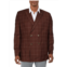Tayion By Montee Holland apaisley mens wool blend classic fit double-breasted blazer