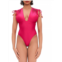 Andrea Iyamah womens tie shoulder plunging one-piece swimsuit