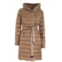 max mara womens novef brown reversible padded long coat