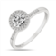 DIANA M. 14k white gold 0.08ct diamond ring