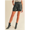 RESET by Jane faux leather shorts in black