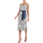 Kay Unger New York millie womens floral sheath cocktail and party dress
