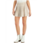 Self E juniors womens plaid mini pleated skirt