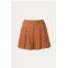 By Together polka dot high-rise pleated shorts in camel
