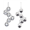 Kurt Adler 5.25in iron drops with gems set of 2 ornaments