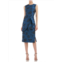 Kay Unger New York womens floral sheath cocktail and party dress