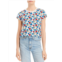 Goldie liberty womens pima cotton floral t-shirt