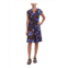 Signature By Robbie Bee petites womens floral a-line mini dress