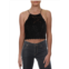 Sequin Hearts juniors womens lace embellished crop top