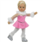 Teamson sophias ice skating gown, panties, & ponytail holder for 18” dolls, pink