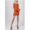 ZEYNEP ARCAY ajour mini knit dress in orange