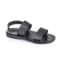 Jerusalem Sandals unisex - golan leather slingback flat sandal in black