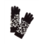 Hannah Rose leopard double-faced jacquard 3-in-1 cashmere tech gloves
