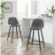 Crosley weston 2pc counter stool set distressed gray-