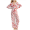 Karen Neuburger womens notch collar knit pajama set