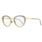 Pomellato womens oval eyeglasses pm0058o 003 gold/light blue 51mm