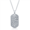 Metallo stainless steel designed dog tag necklace
