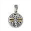 Samuel B. Jewelry sterling silver and 18k yellow gold dragonfly pendant