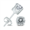 The Eternal Fit 1 carat tw diamond solitaire stud earrings in 14k white gold