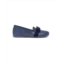 childrenchic shimmer bow leather loafer