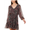 Crystal Doll juniors womens paisley above knee fit & flare dress