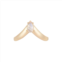 Adornia Fine adornia moonstone pointed ring 14k gold vermeil