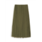 Stateside knit plisse midi skirt in artichoke