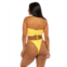 JMP The Label vienna bandeau tube bikini top - soleil yellow paisley
