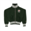 Rhude forest green polyester ribbed track jacket
