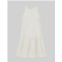 Lafayette 148 New York sunburst fil coup organic cotton peplum dress