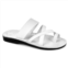 Jerusalem Sandals the good shepherd slide sandal in white